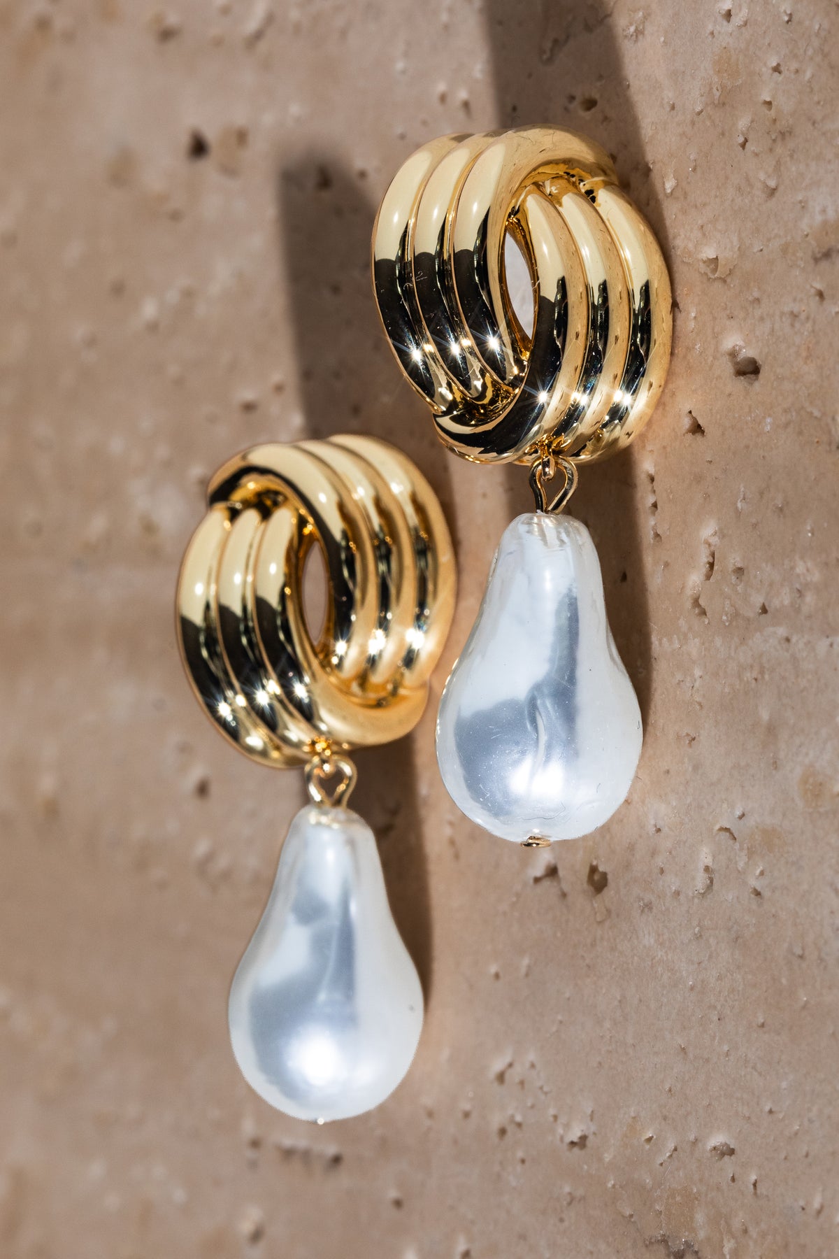 Pear Twist Studs