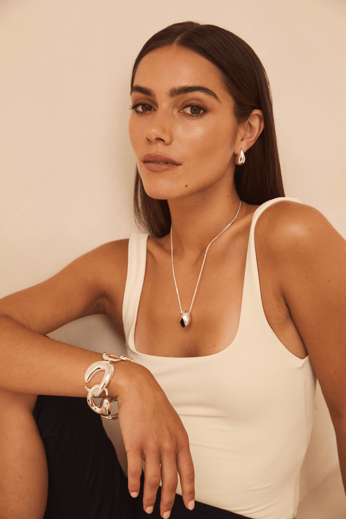 Silver Hooped Chain