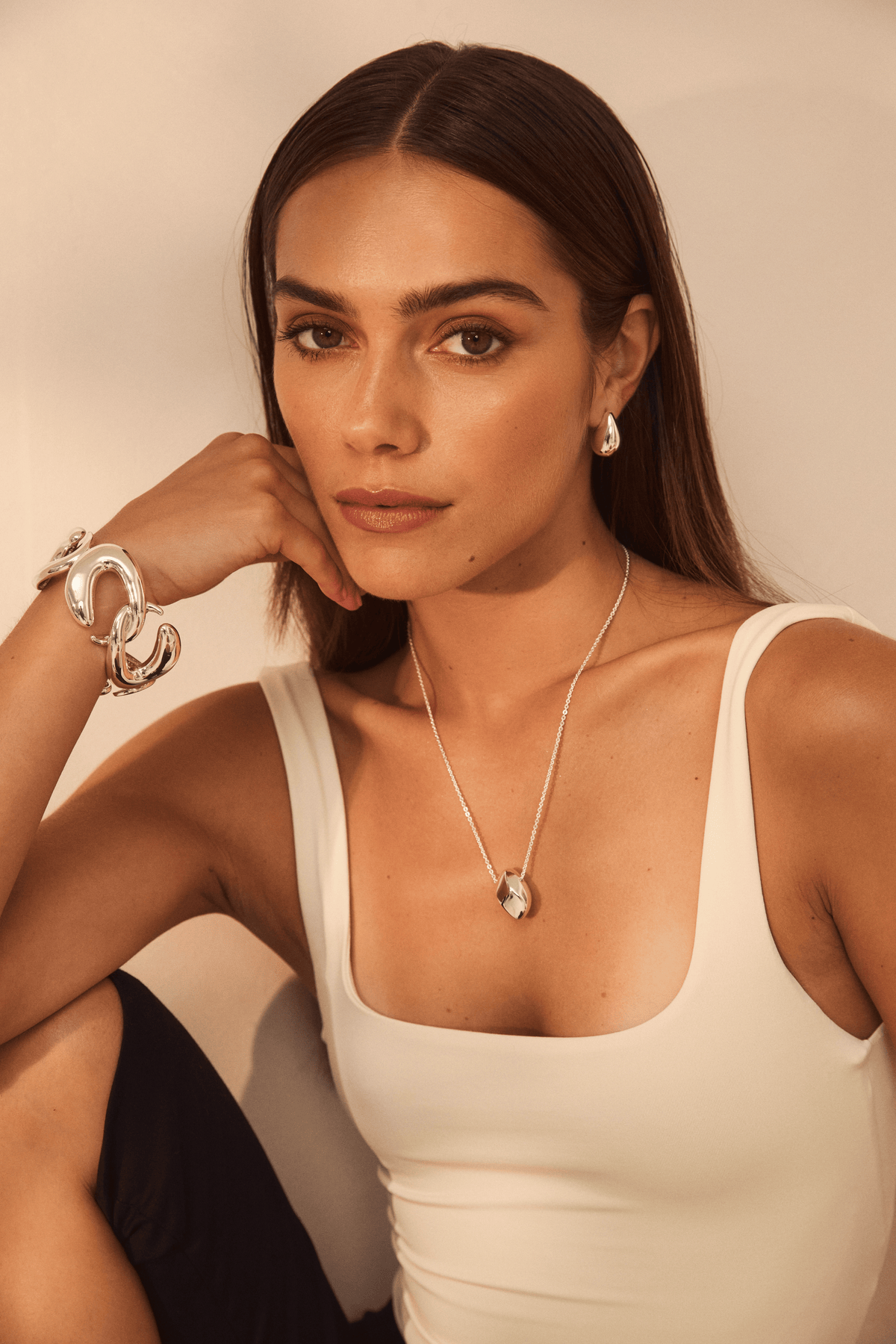 Silver Hooped Chain
