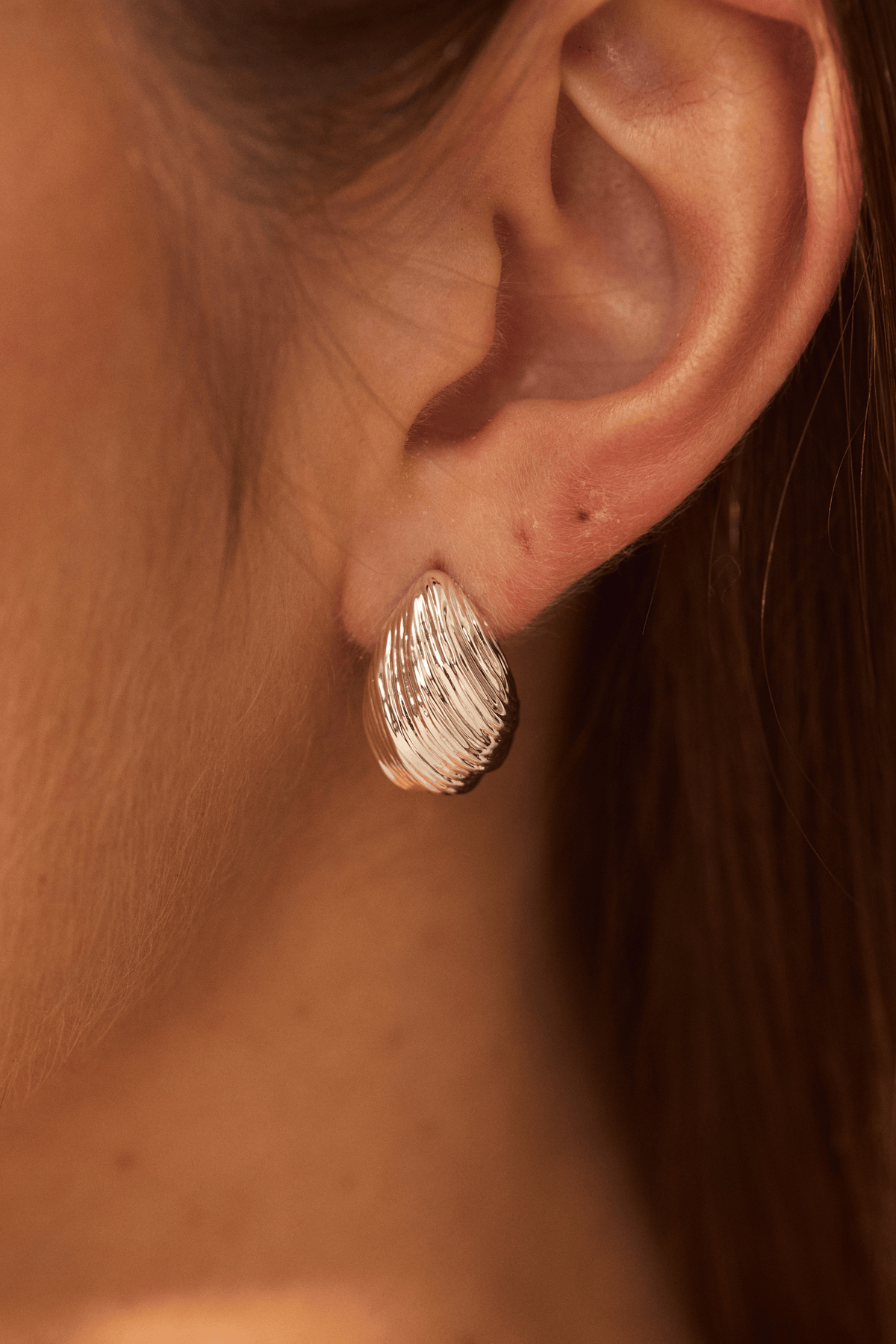 Vintage Ribbed Earrings