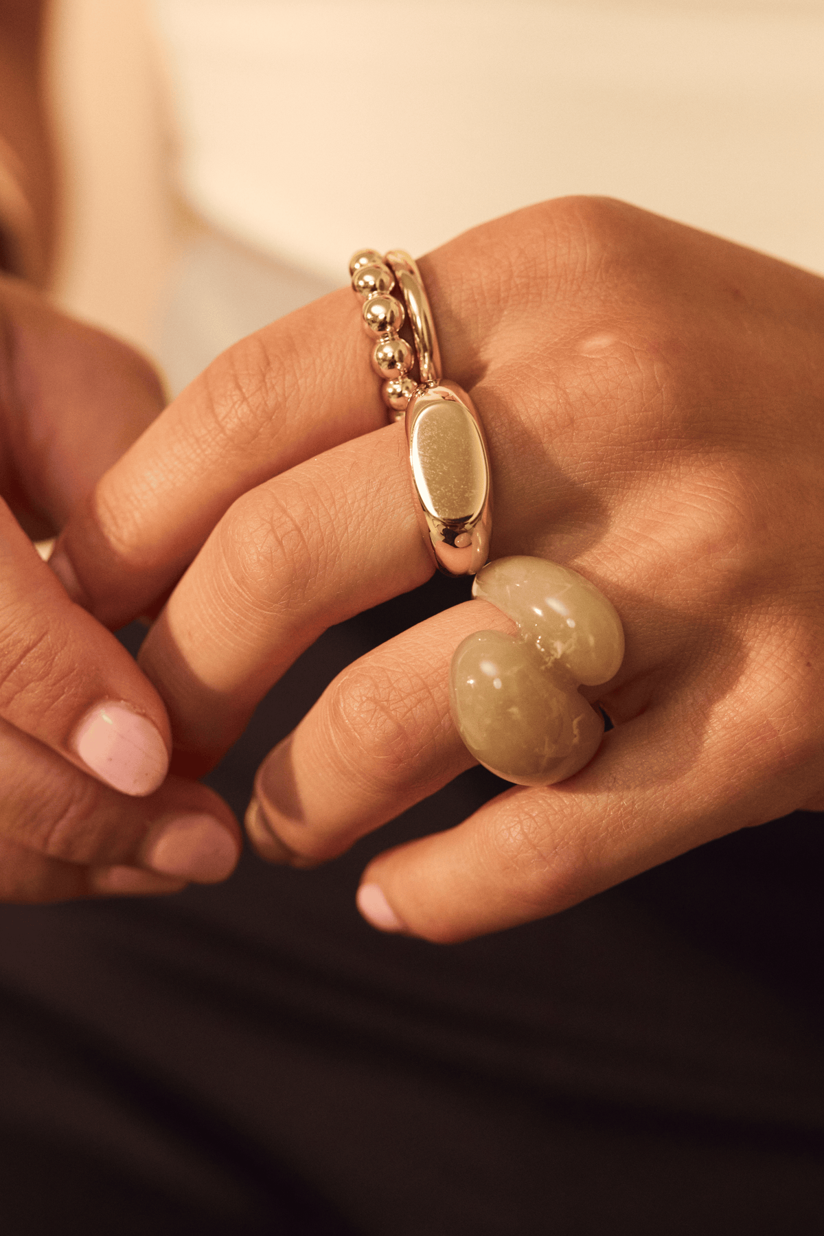 Essential Gold Ring Set
